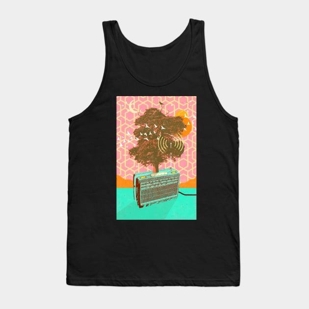 TREE RADIO Tank Top by Showdeer